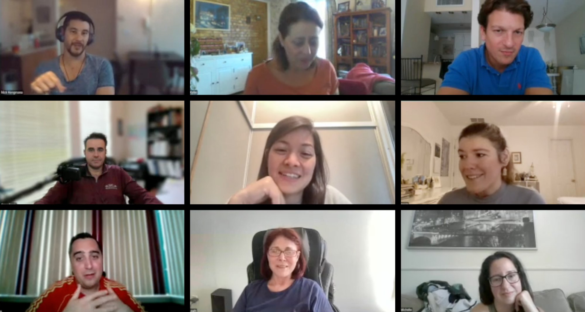 Conversation dynamics on Zoom